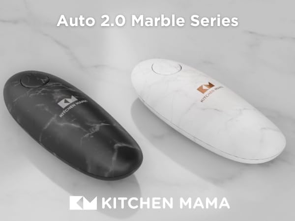 Auto 2.0 Electric Can Opener: Blade Opens Almost Any Can Pop or Soda Can - Automatic, Hands Free, Safe, Smooth Edge, Lid Remover, Battery Operated, Cordless, YES YOU CAN (Marble Black)