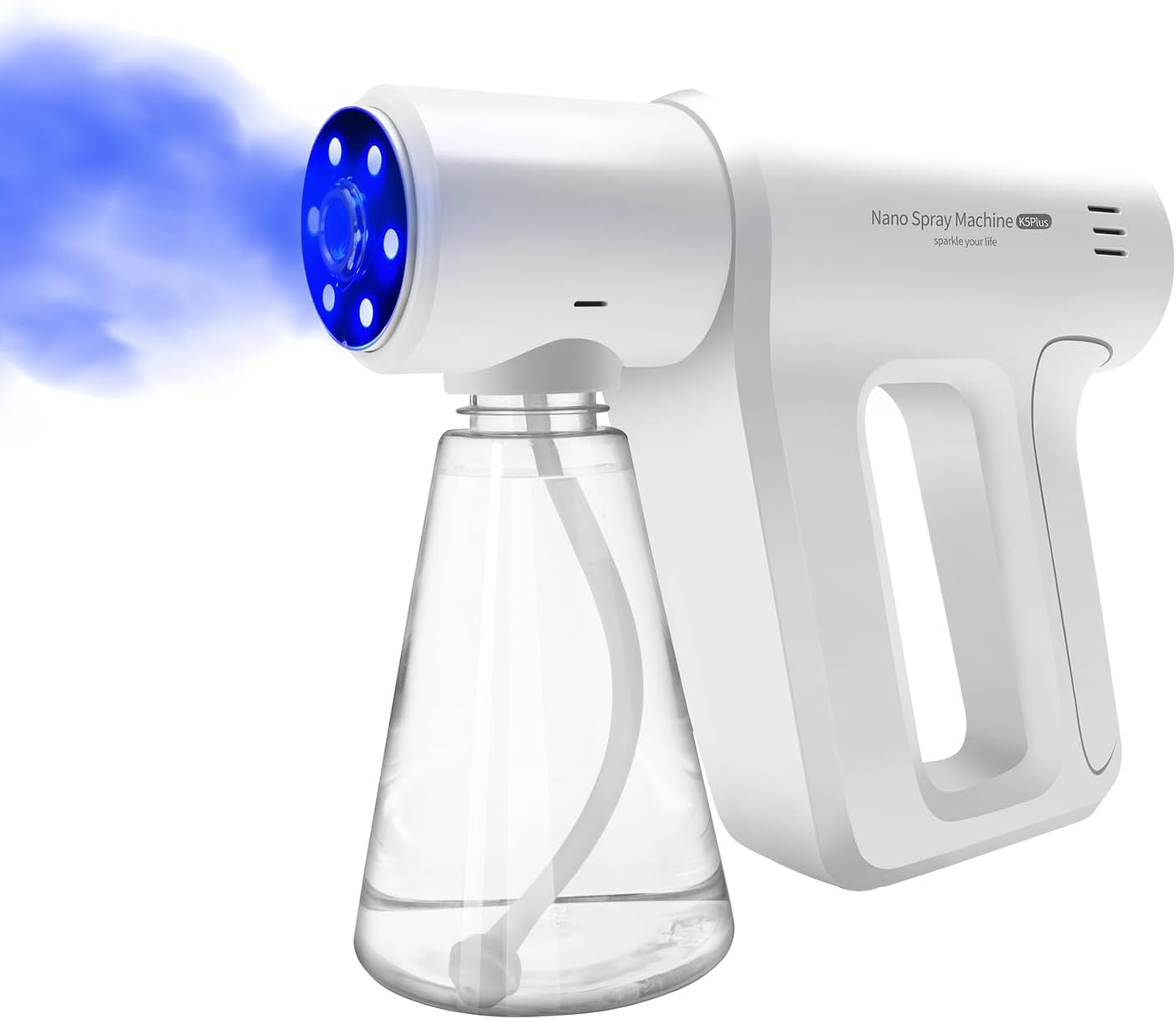 Atomizer Sprayer,Rechargeable ULV Nano Sprayer with Blue Light,Electrostatic ULV Atomizer Sprayer,Electrostatic Portable Sprayer