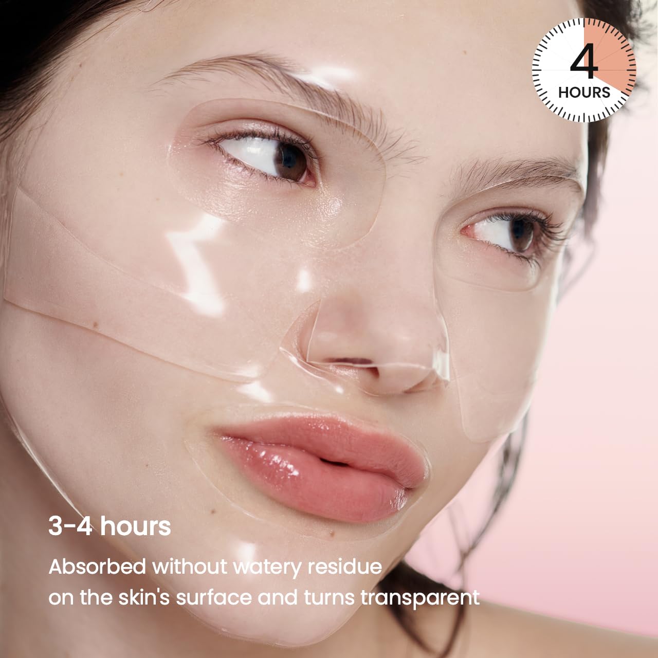 Bio-Collagen Real Deep Mask, Hydrating Overnight Hydrogel Mask, Pore Minimizing, Elasticity, Plumping Improvement, Korean Skincare, Stocking Stuffers for Teen Girls | 1.19Oz(34G) X 4Ea