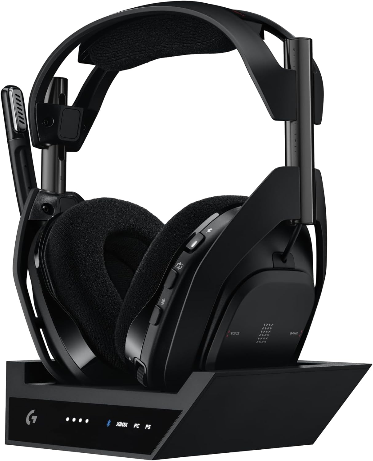 Astro A50 X Omni-Platform Wireless Gaming Headset + Base Station for PS5, Xbox, PC: PLAYSYNC Video & Audio Switcher, HDMI 2.1 4K 120Hz VRR, <24 Bit/48 Khz, 24Hr Battery, 2.4Ghz & BT - Black
