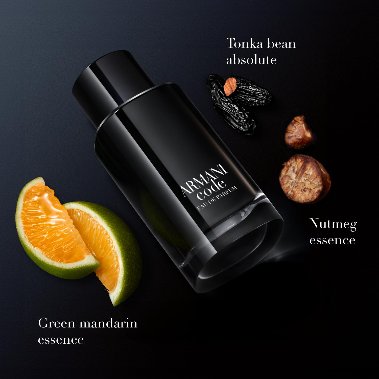 - Code - Eau De Parfum - Cologne for Men - Fougère Ambery Spicy Men’S Fragrance - Green Mandarin, Nutmeg, Tonka Bean Notes