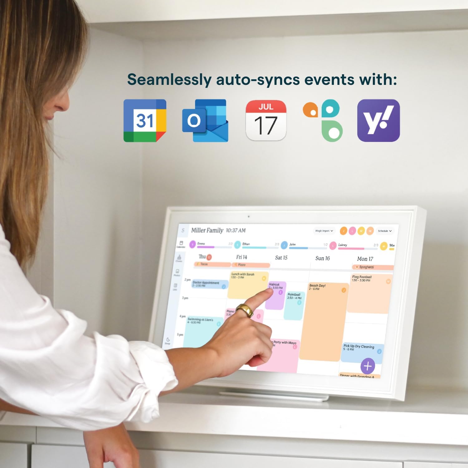 Calendar - 15" Digital Calendar - White