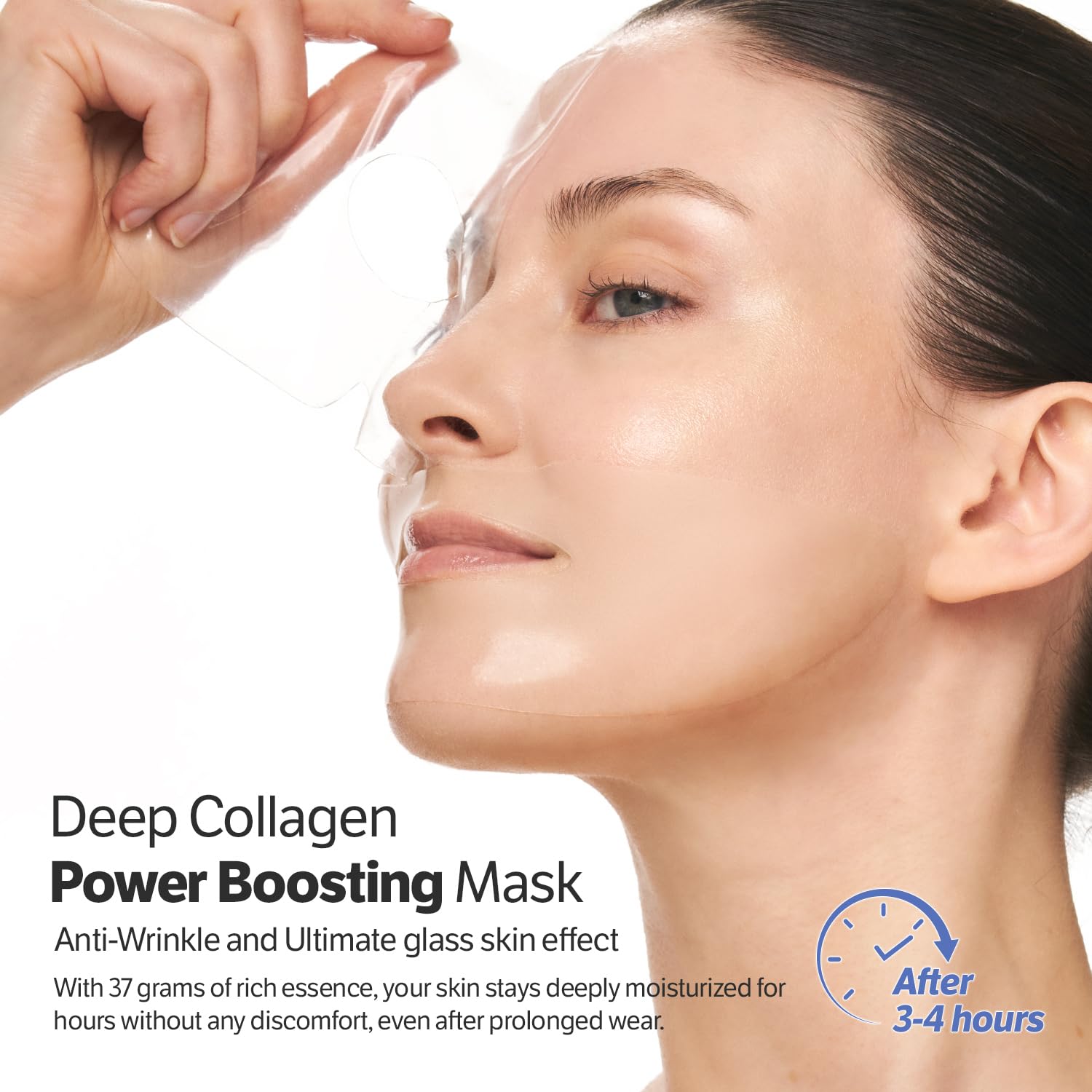 Deep Collagen Boost Set | Collagen Face Mask & Serum for Face, Real Collagen 2,160,000Ppb, Volufiline, Glass Skin, Skin Elasticity, Volumizing, Korean Skin Care, 37Gx4Ea & 1.01Fl.Oz