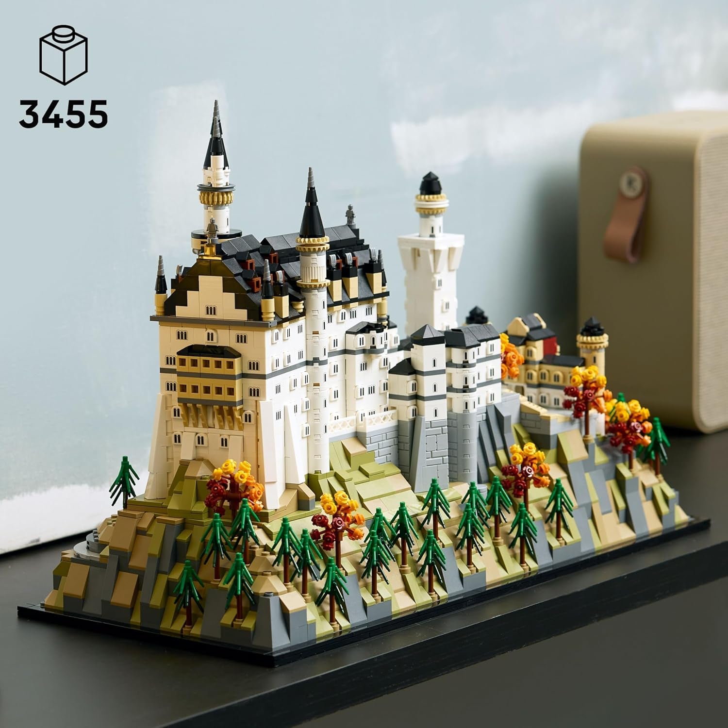 Architecture Neuschwanstein Castle Building Set - Collectible Bavarian Castle Model Kit for Arts & Crafts - Building Blocks for Adults, Ages 18+ - Gifts for Men and Women - 21063