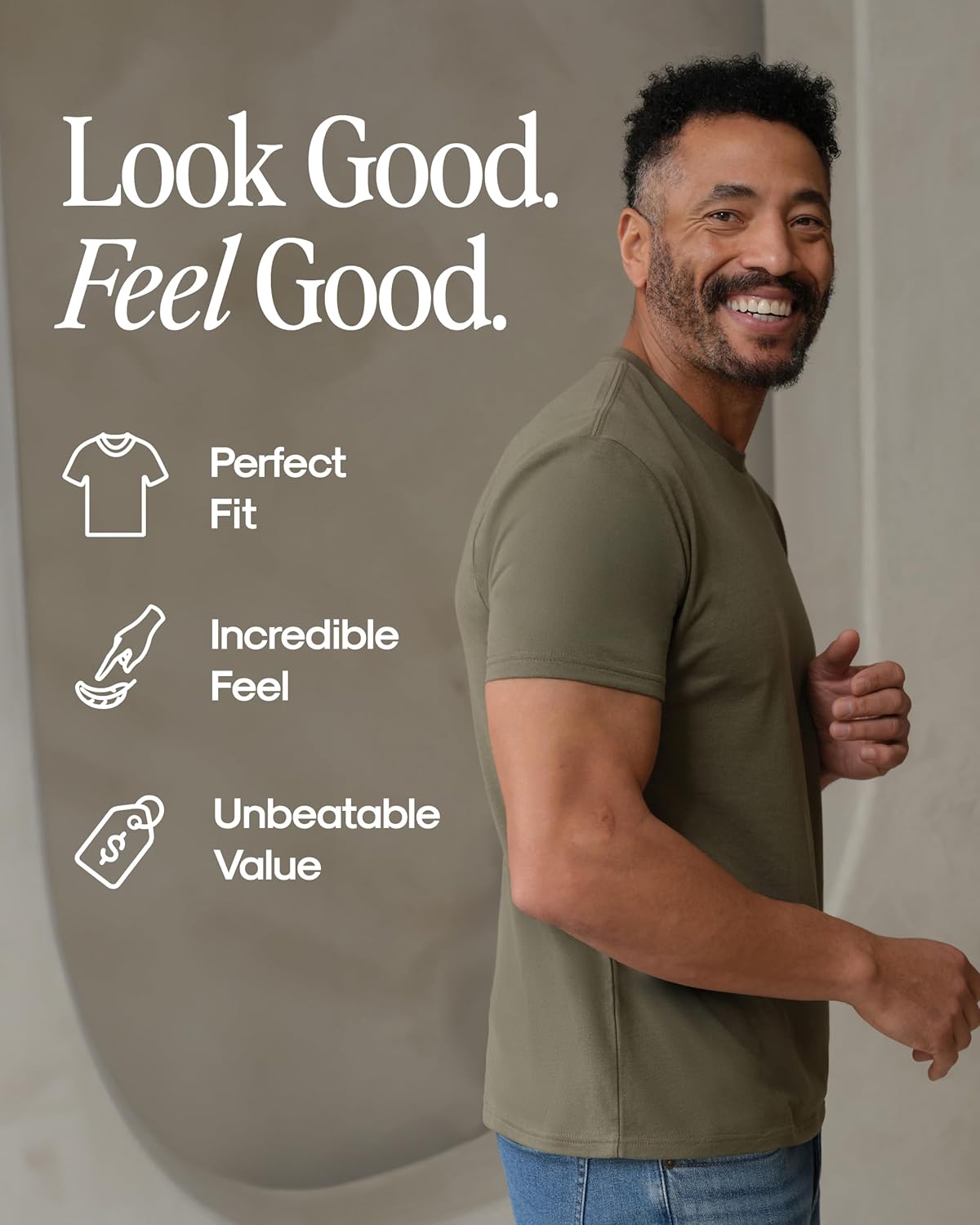 Mens T-Shirts – Short Sleeve Crew Neck T Shirts for Man, Cotton Blend Plain Novelty Men'S T-Shirts