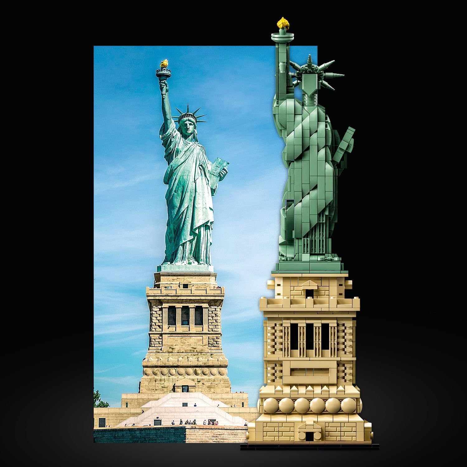 Architecture Statue of Liberty 21042 Model Building Set - Collectible New York City Souvenir, Creative Home Décor or Office Centerpiece, Great Gift Idea for Adults and Teens