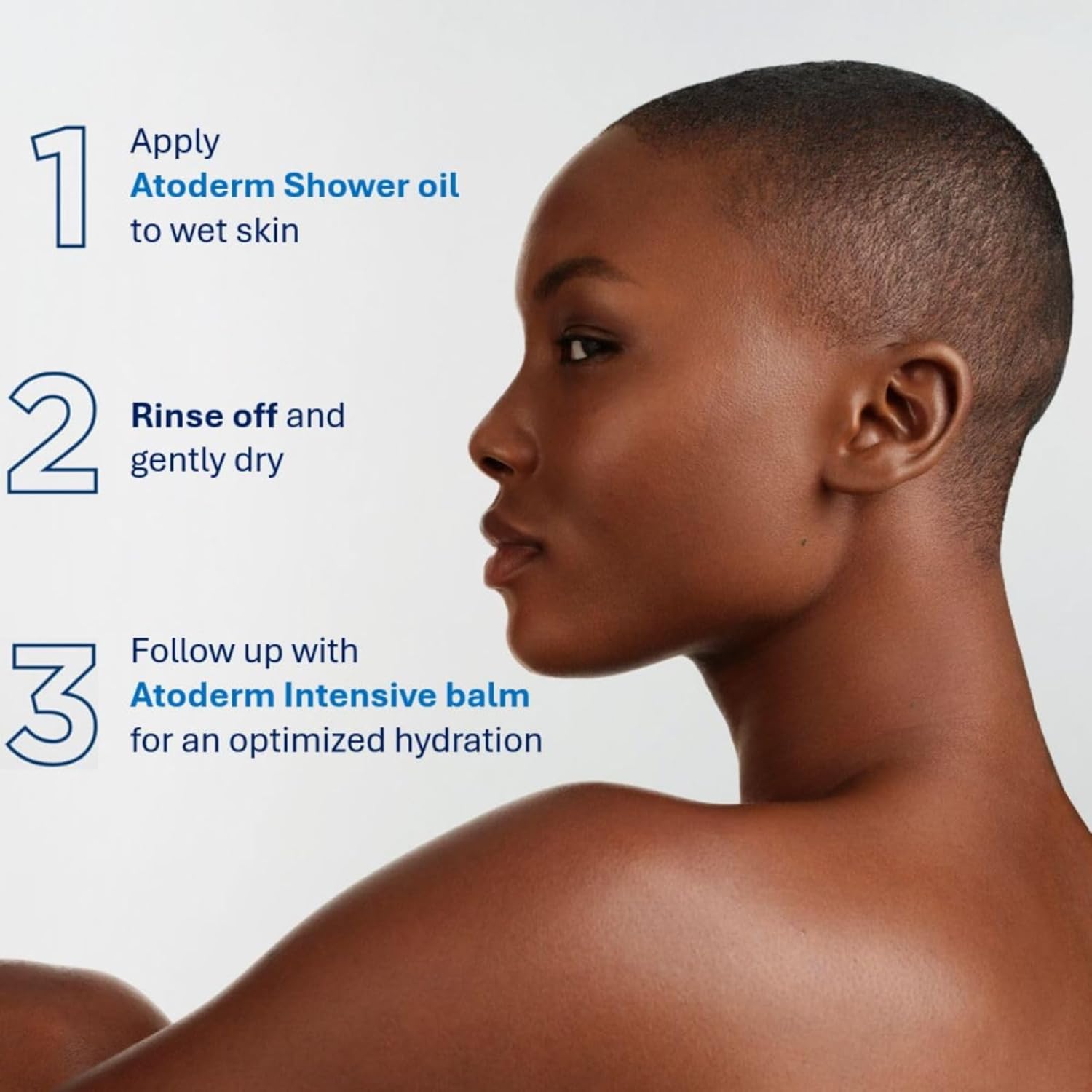 Atoderm Shower Oil, Cleansing Oil for Face & Body, Nourishing Cleansing Oil for Dry to Atopic Sensitive Skin for Softer & Smooth Skin for Your Whole Family