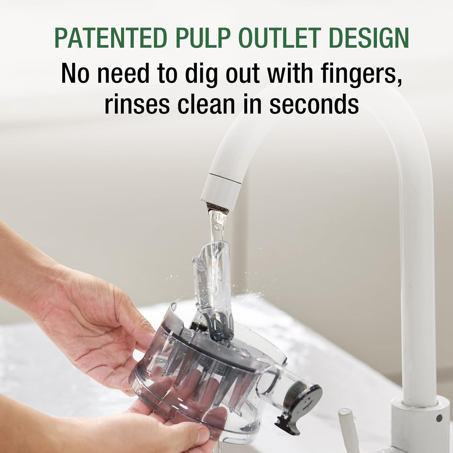 Juicer Machines,  Cold Press Juicer with 5.3" Extra Large Feed Chute Fit Whole Fruits & Vegetables Easy to Clean, High Juice Yield, BPA Free (Black)