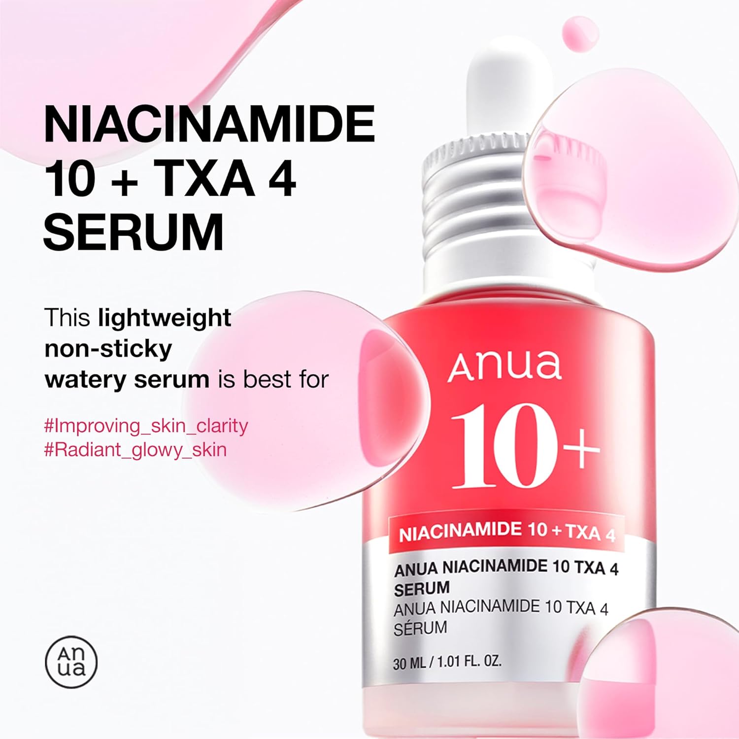 3-Step Glass Skin Beginner Set, Double Cleansing with Facial Serum, Oil Cleanser & Face Wash with Heartleaf, Daily Routine with Niacinamide, Korean Skincare Set