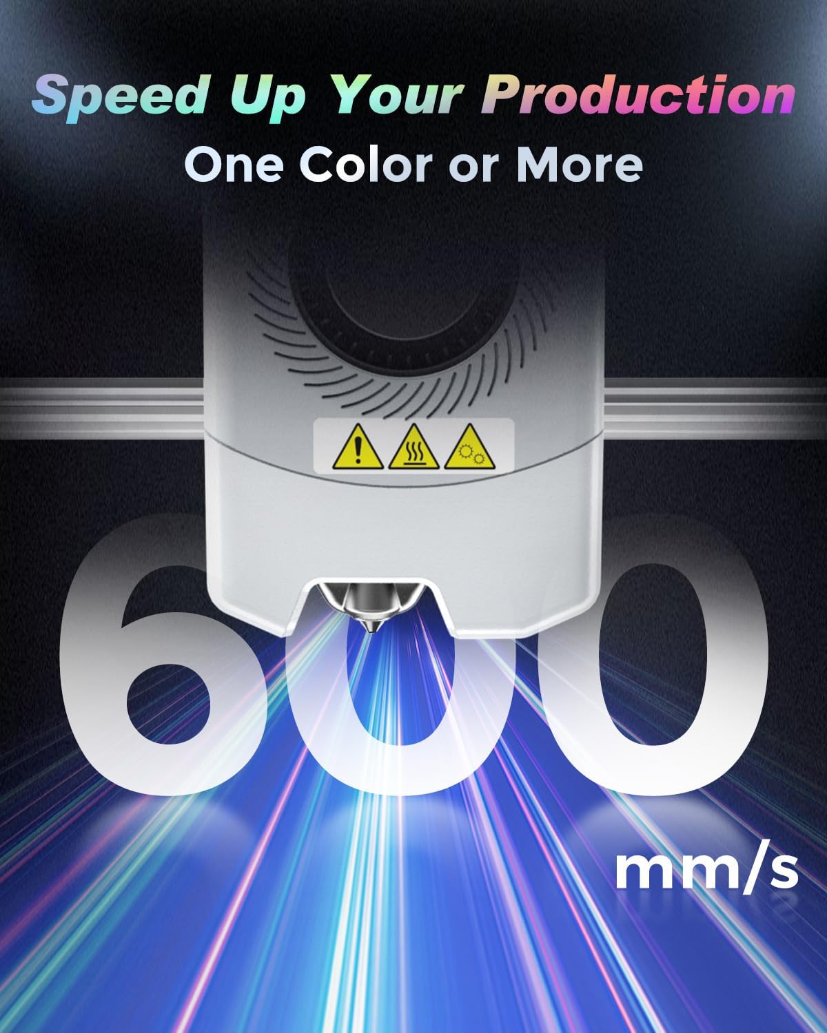 AD5X Multi-Color 3D Printer, Corexy 600Mm/S High-Speed, 1-Click Auto Leveling, 300°C Direct Drive Extruder, 220X220X220Mm Build Volume, Ideal for Precision and Efficiency
