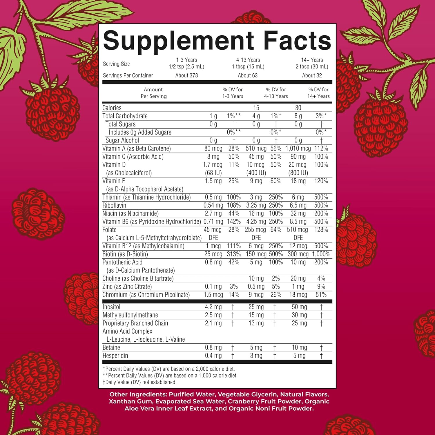 Liquid Morning Multivitamin for Women, Men & Kids | Vitamin a C D E B6 B12 Biotin Zinc | Beauty | Vegan | Non-Gmo | Gluten Free | 32 Servings