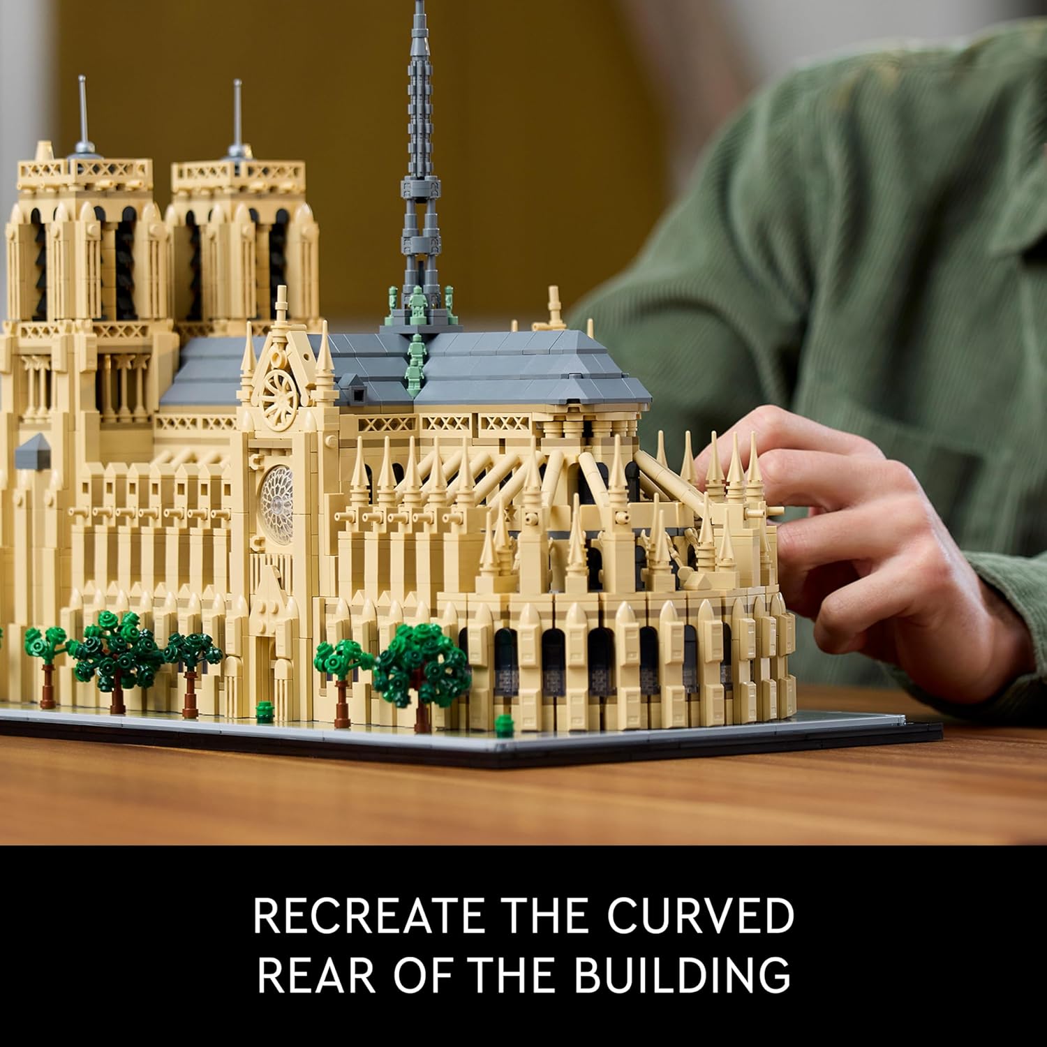 Architecture Notre-Dame De Paris Replica, Architectural Model Kit, Collectible Building Set for Adults, Build and Display Souvenir, Gift Idea for Lovers of History, Travel and Art, 21061