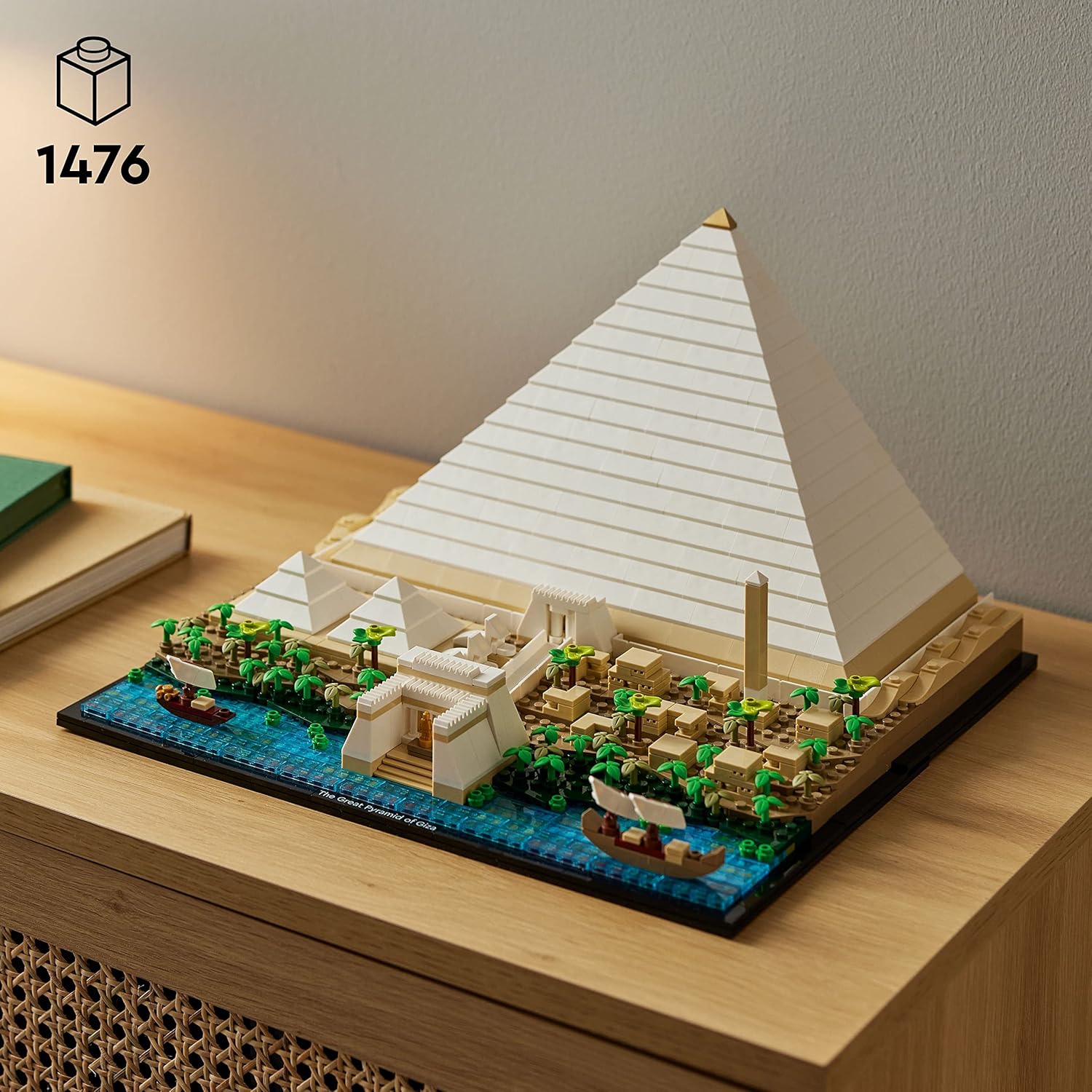 Architecture Great Pyramid of Giza Set 21058, Home Décor Model Building Kit, Creative DIY Activity, Famous Landmarks Collection
