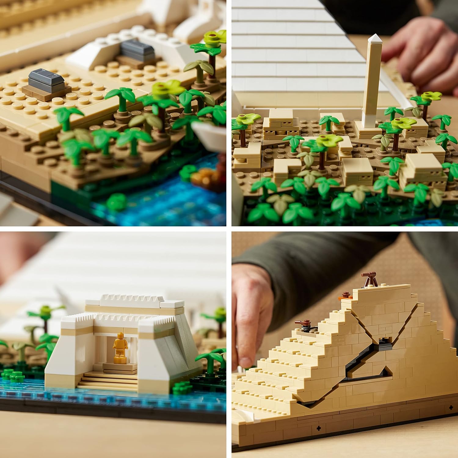 Architecture Great Pyramid of Giza Set 21058, Home Décor Model Building Kit, Creative DIY Activity, Famous Landmarks Collection