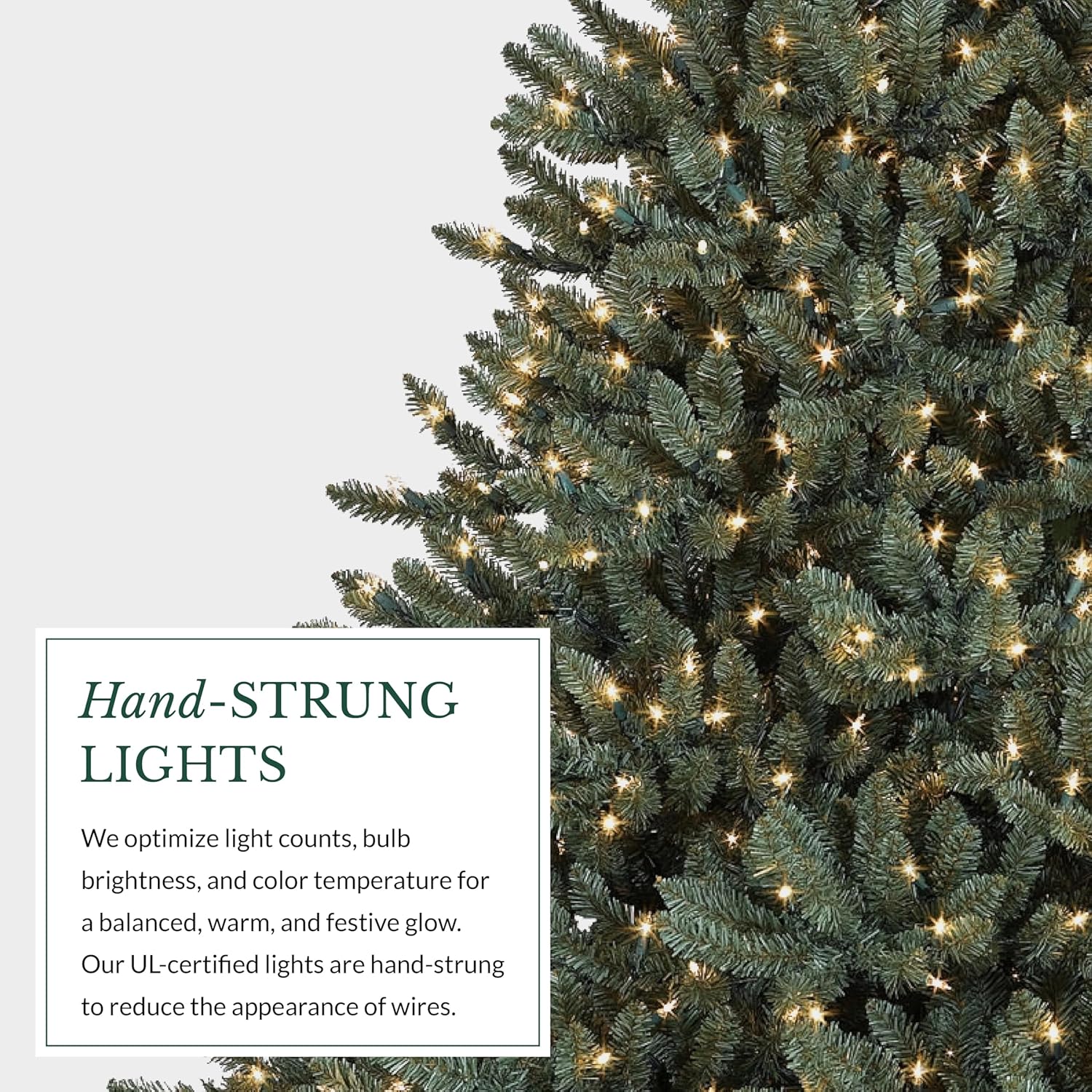 7.5Ft Pre-Lit Classic Blue Spruce - Artificial Christmas Tree with 1000 Clear Incandescent Lights, Easy Plug Technology, Premium Stand & Storage Bag for Indoor Holiday Decorating