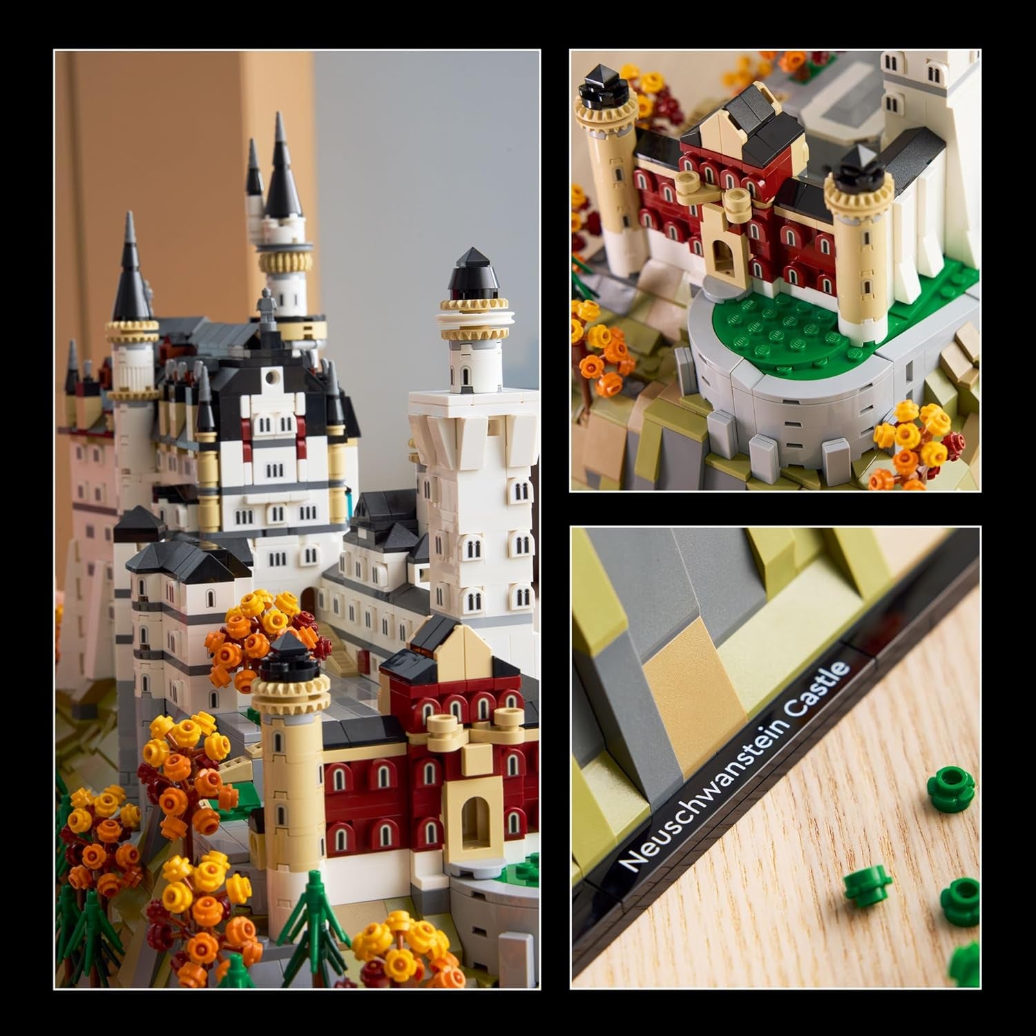 Architecture Neuschwanstein Castle Building Set - Collectible Bavarian Castle Model Kit for Arts & Crafts - Building Blocks for Adults, Ages 18+ - Gifts for Men and Women - 21063