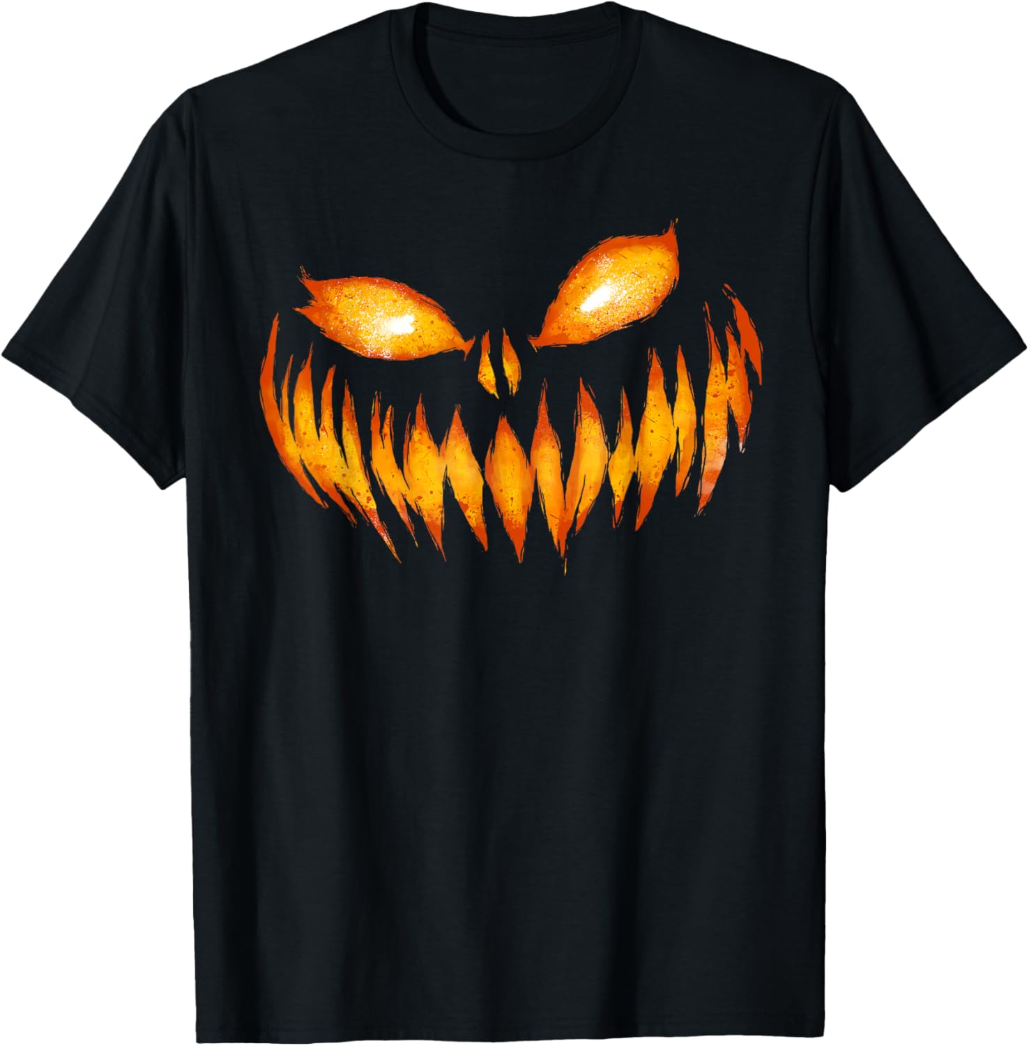 Jack O Lantern Scary Carved Pumpkin Face Halloween Costume T-Shirt