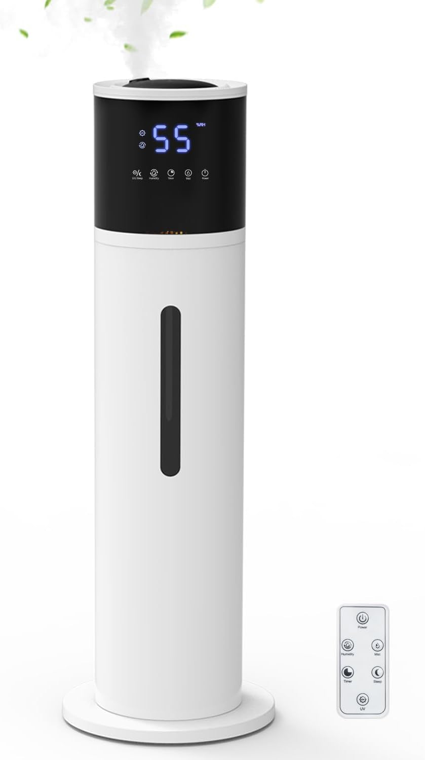13L Humidifier Large Room, 100H Runtime 28 Db Quiet Cool Mist Air Humidifier for Bedroom, Baby Nursery, Living Room