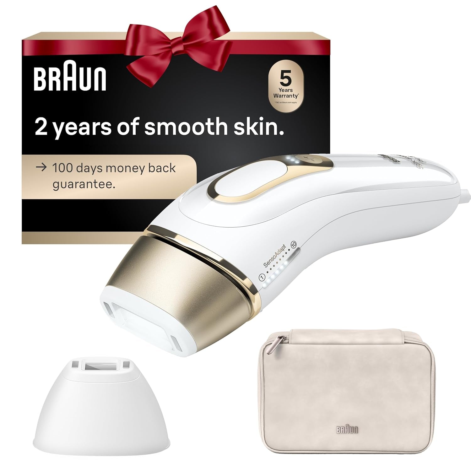 IPL at Home Laser Hair Removal for Women and Men, Silk Expert Pro 5 PL5137 with Venus Swirl Razor, Permanent Visible Hair Reduction in Hair Regrowth for Body & Face, Corded, PL5137