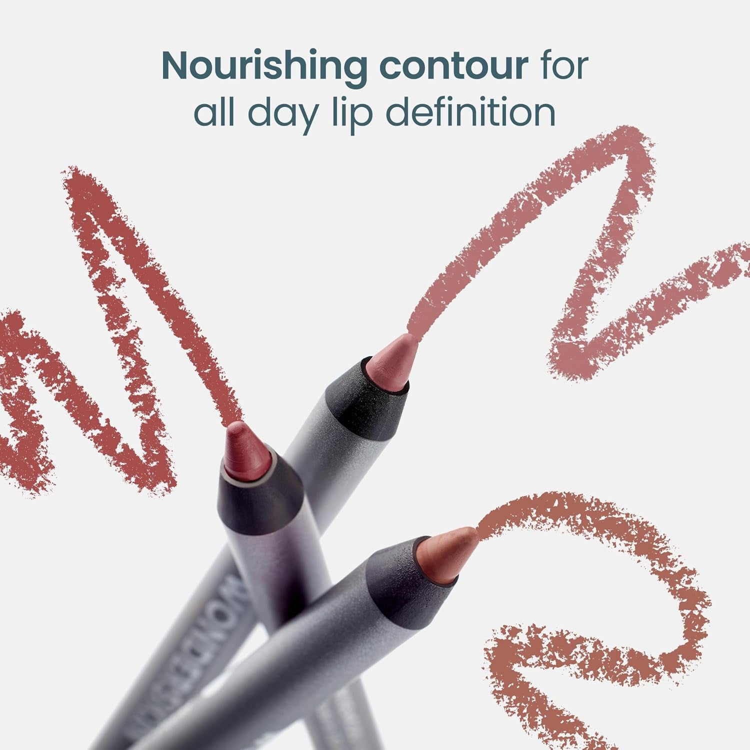 Elevate Your Lip Game with the 360 Contour Lipliner - Long Lasting, Waterproof, and Sharpenable in Saddle Brown