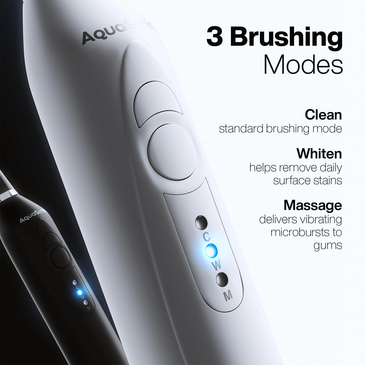 Duo - Dual Handle Ultra Whitening 40,000 VPM Wireless Charging Electric Toothbrushes - 3 Modes with Smart Timers - 10 Dupont Brush Heads & 2 Travel Cases Included