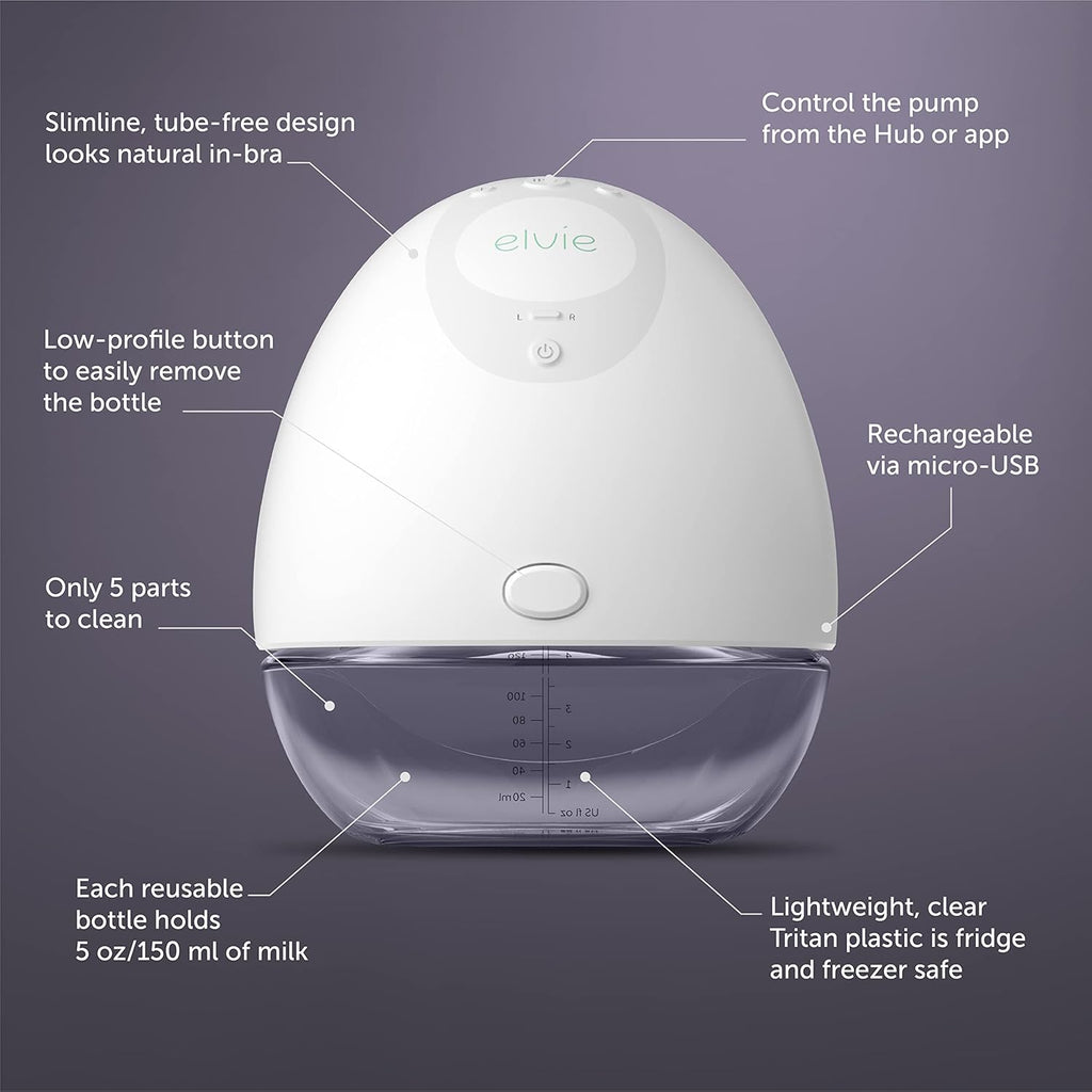 - Double, Wearable Breast Pump W/App - the Smallest & Quietest - Portable - Hands Free & Discreet - Automated W/Four Personalized Settings - Includes 3 Sets of Breast Shields