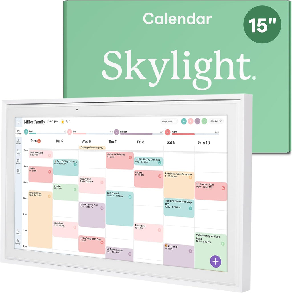 Calendar - 15" Digital Calendar - White