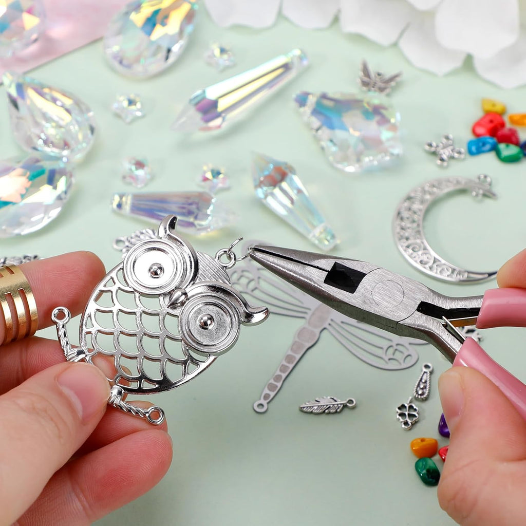 DIY Suncatcher Kit 460Pcs Sun Catchers Making Supplies Art and Crafts for Adults Hanging Prism Sun Catcher with Crystals Ball Indoor Window Home Wedding Garden Festival Decor Gifts