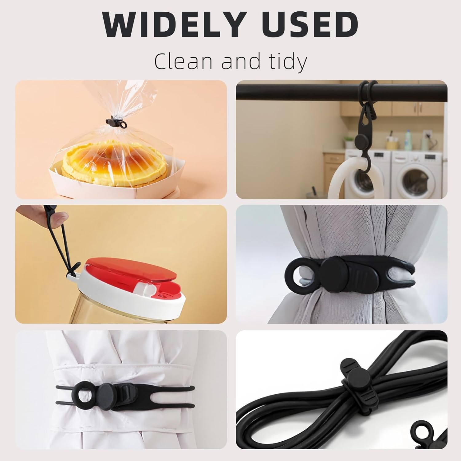 Data Cable Organizer, 2025 New Elastic Silicone Cable Straps Cord Organizer, Reusable Cable Ties Wire Organizer for Bundling and Fastening Earphone, Phone Charger (6 Pcs)