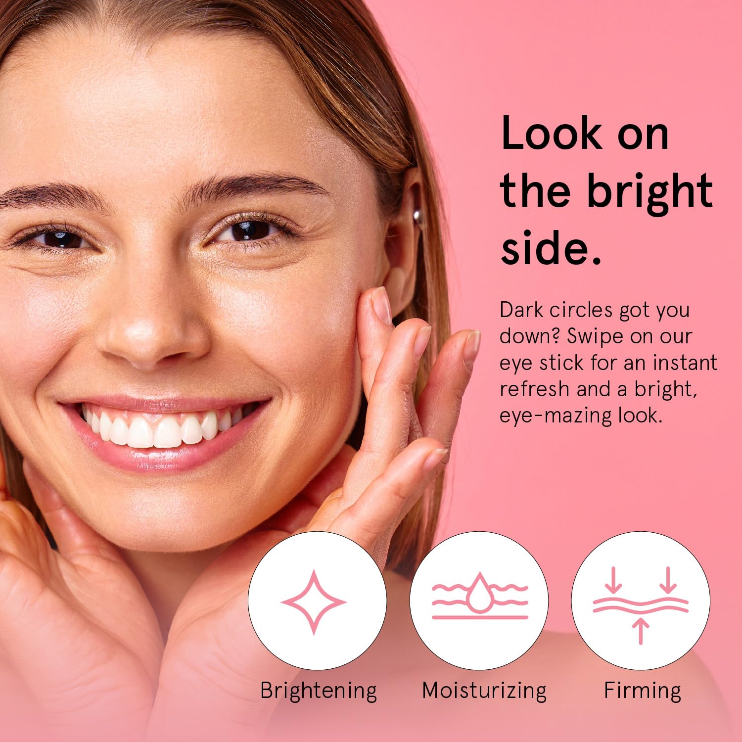 Revitalize Your Eyes with Our Caffeine Infused Under Eye Brightener Balm Stick - Travel-Friendly Vegan Cream for Dark Circles, Puffiness, and Wrinkles - 0.13 Oz