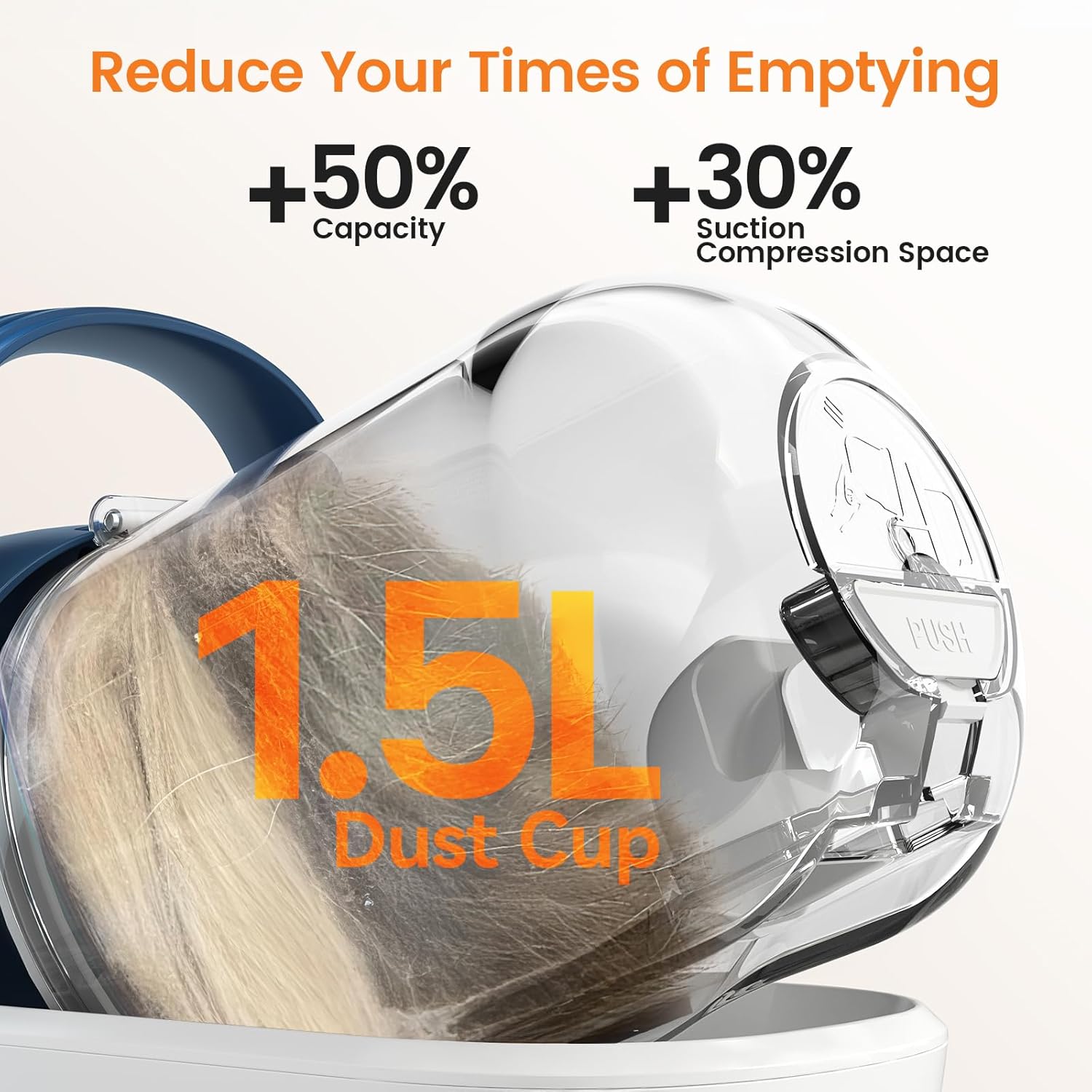 Dog Grooming Vacuum, Pet Grooming Vacuum with Clipper Nail Grinder, 1.5L Dust Cup Dog Deshedding Vacuum Brush with 7 Pet Grooming Tools for Shedding Pet Hair, Home Cleaning(Blue)