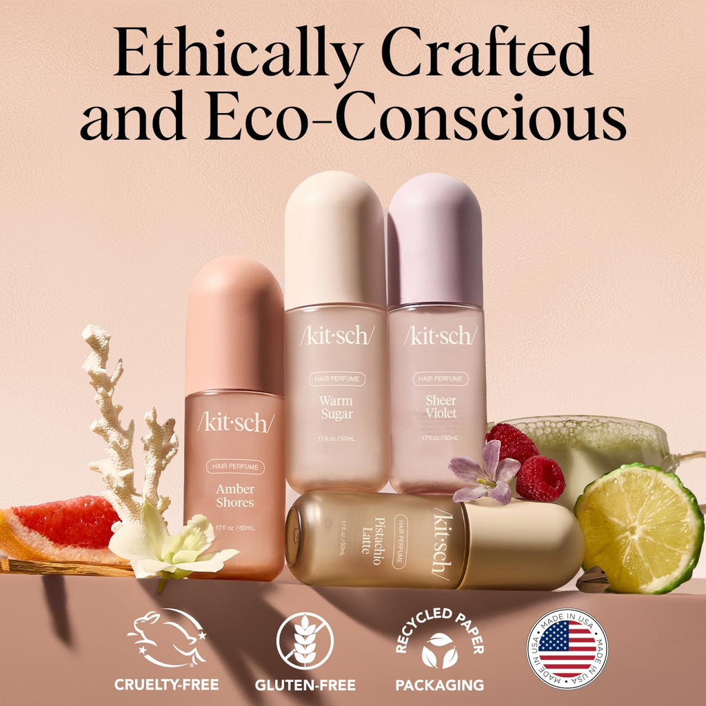 Hair Perfume for Women - Warm Sugar | Clean, Deodorizing & Patented Odor-Eliminating Technology Hair Spray & Body Mist - Freshen Hair, Body & Pillows - Pink Grapefruit & Vanilla Scent - 50Ml