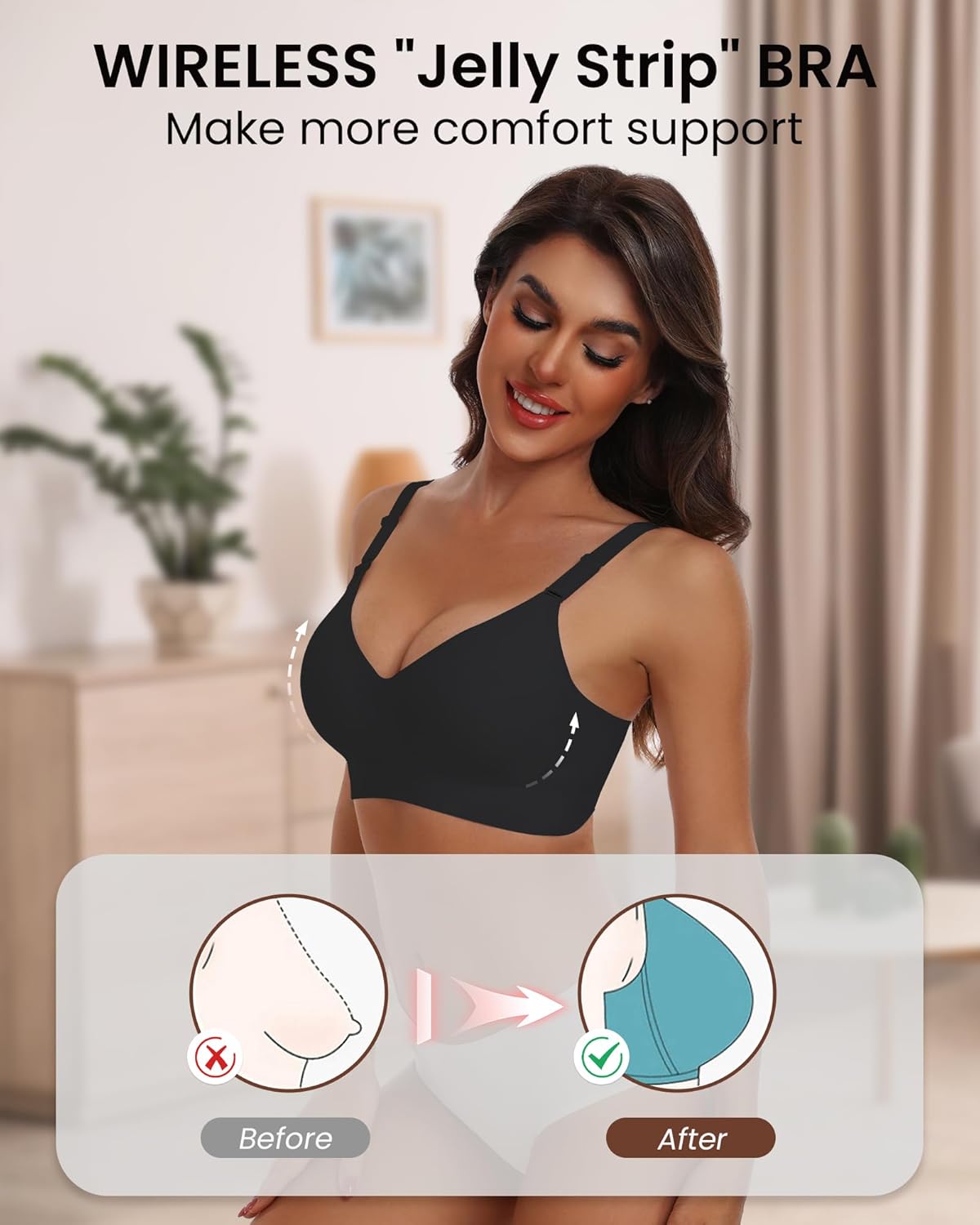 Experience Ultimate Comfort with Our Wireless Full Coverage Seamless Bra - Perfect Fit for Every Woman