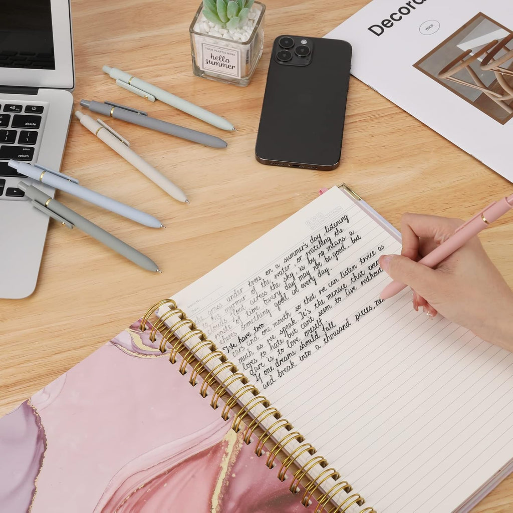 Elevate Your Writing Experience with Our 6-Pack Gel Pens - 0.5mm Fine Point Quick Dry Black Ink for Smooth, Effortless Writing