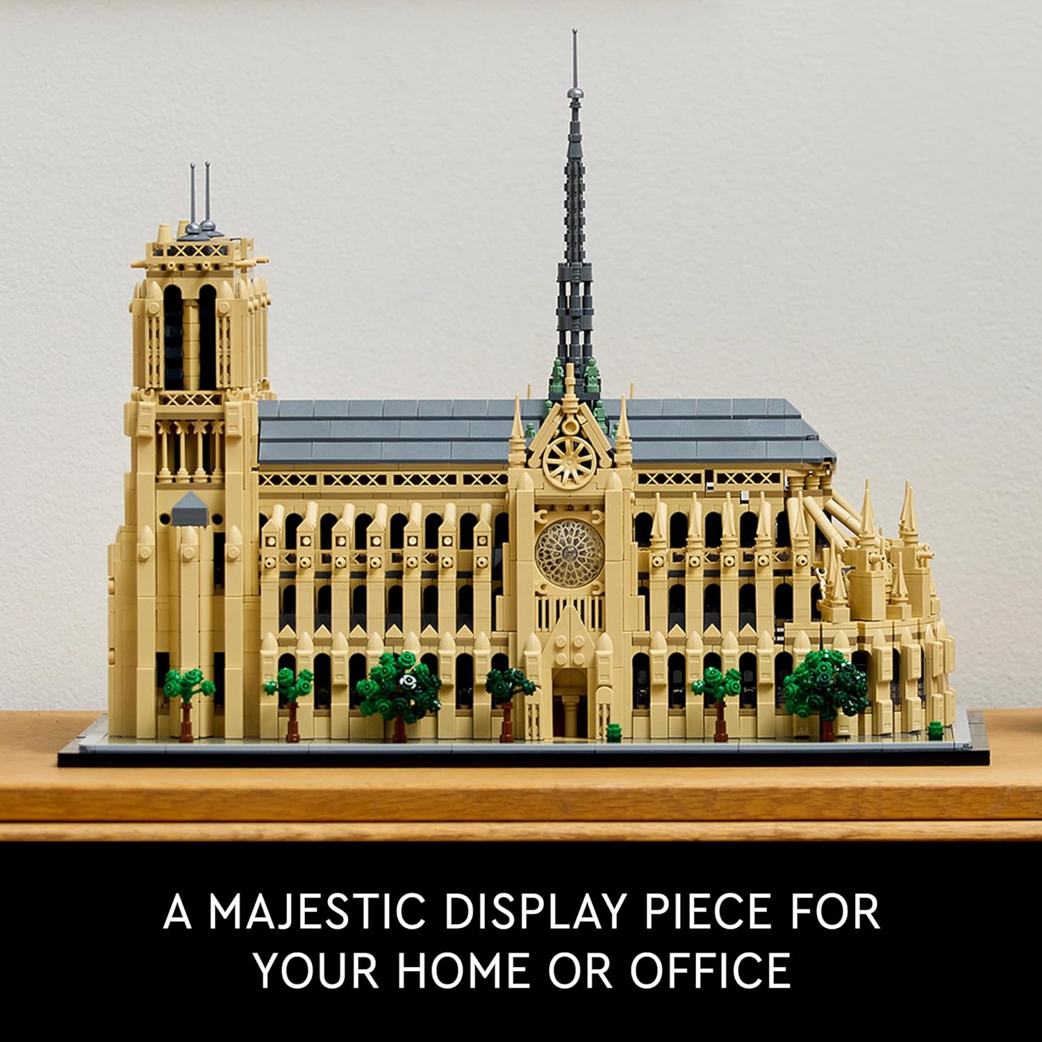 Architecture Notre-Dame De Paris Replica, Architectural Model Kit, Collectible Building Set for Adults, Build and Display Souvenir, Gift Idea for Lovers of History, Travel and Art, 21061