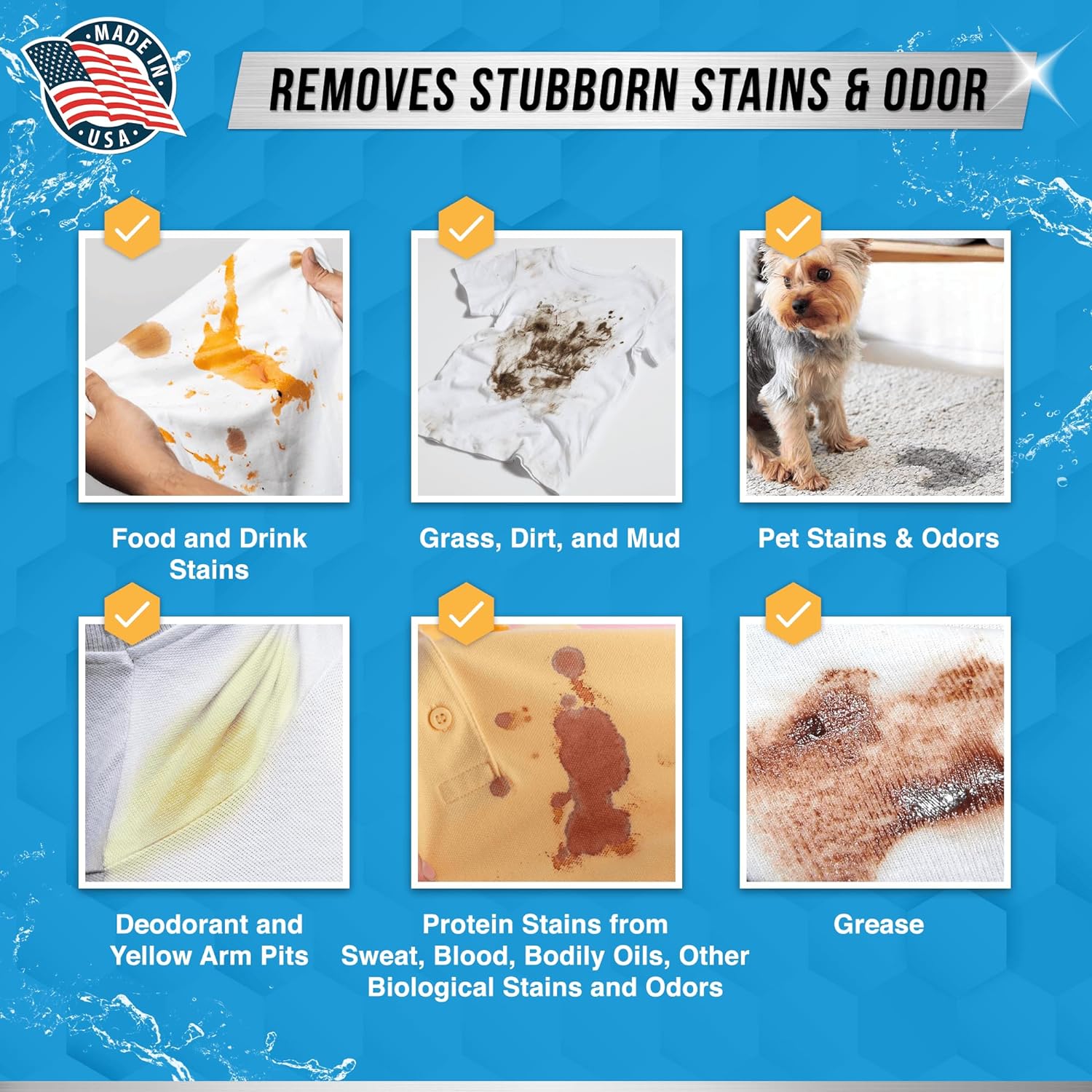 Enzyme Laundry Booster Odor Remover - 2 Lbs Unscented Enzymatic Clothes Stain Cleaner Powder, Natural Deodorizer with Bio  Enzymes, Detergent Additive Eliminator for Sweat, Oil, Blood - 64 Loads