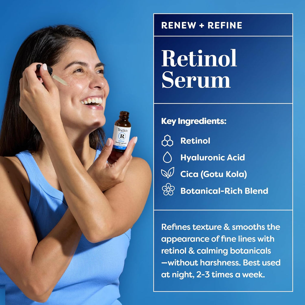 Face Serum Trio – Hyaluronic Acid, Vitamin C & Retinol Serum for Face – anti Aging Skin Care Set for Women – Skincare for Bright, Smooth, Hydrated & Firmer-Looking Skin, 1 Fl Oz, 3 Bottles