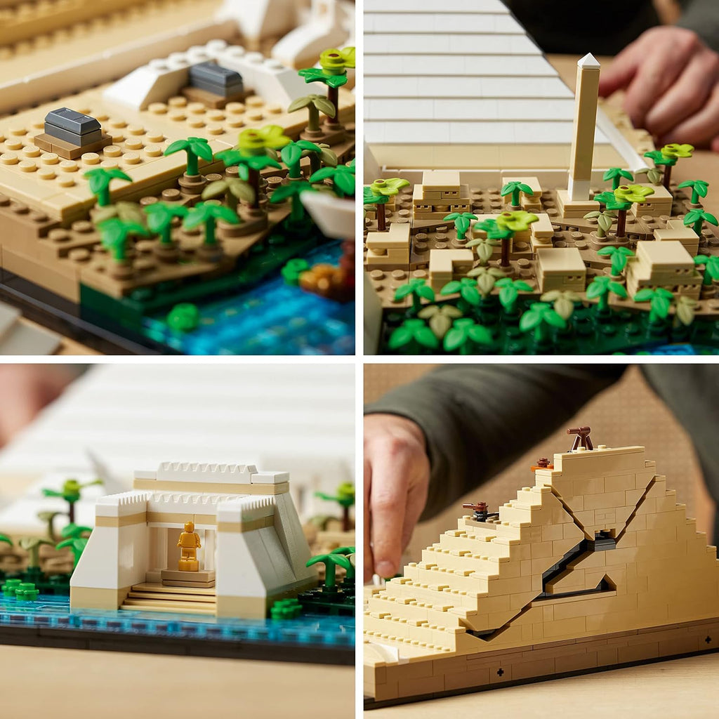 Architecture Great Pyramid of Giza Set 21058, Home Décor Model Building Kit, Creative DIY Activity, Famous Landmarks Collection