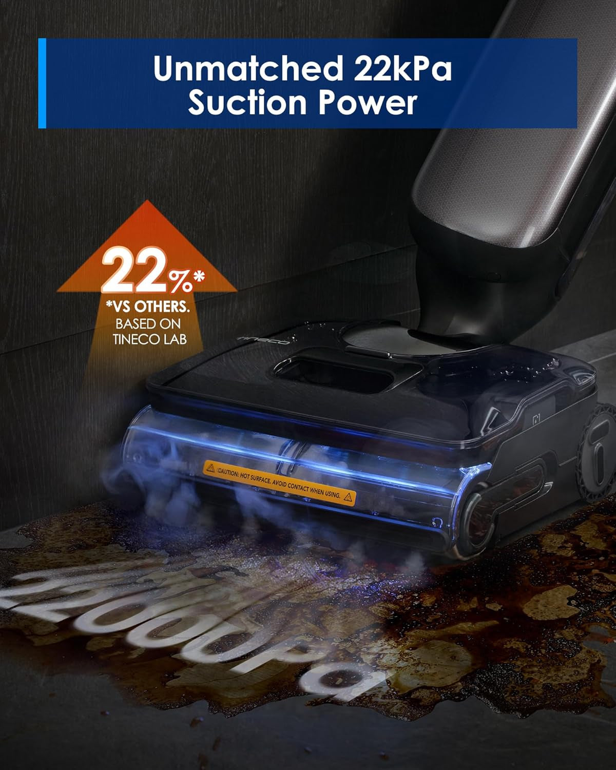 Floor One S9 Artist Steam Wet Dry Vacuum Cleaner, High-Temp Steam Cleaning, 22Kpa Suction, 360° Smoothdrive, Anti-Tangle Design, 185°F Flashdry, Long Runtime, 180° Lay-Flat