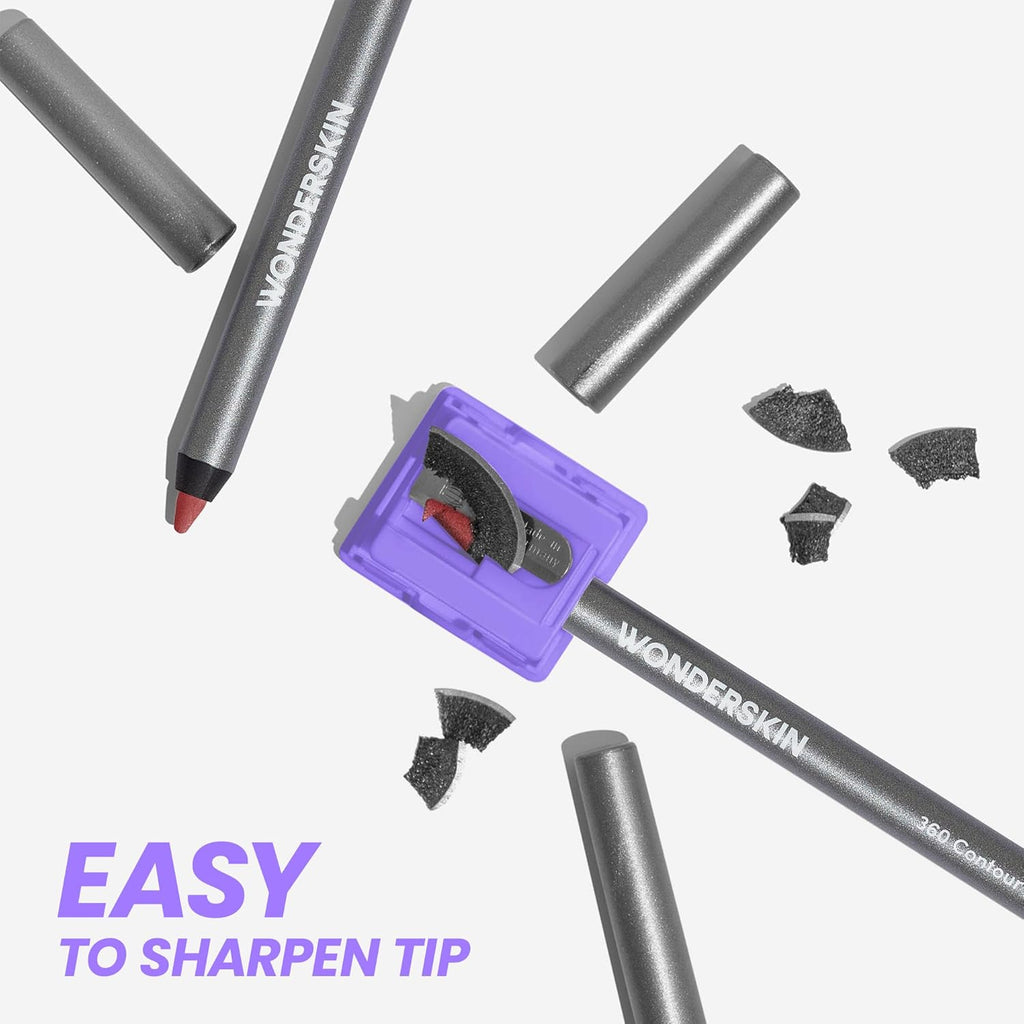 Elevate Your Lip Game with the 360 Contour Lipliner - Long Lasting, Waterproof, and Sharpenable in Saddle Brown